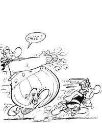 Asterix ja Obelix juoksevat