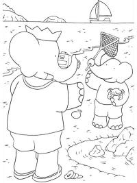Babar leikkii Pomin kanssa