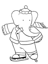 Babar luistelee