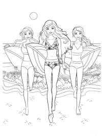 Barbie menossa surfaamaan