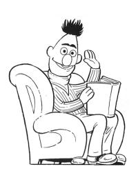 Bert lukee kirjaa