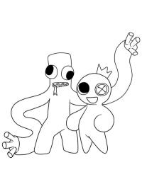 Blue/Sininen ja Green/Vihre&auml; (Rainbow Friends)