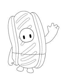 Fall Guys Hot Dog