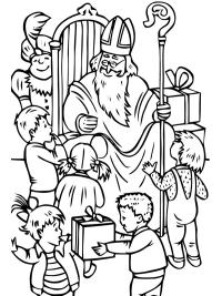 Lapset ja pyh&auml; Nikolaus