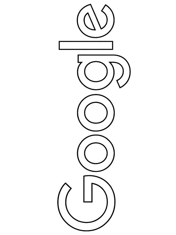 Google-logo värityskuva Google-logo värityskuva