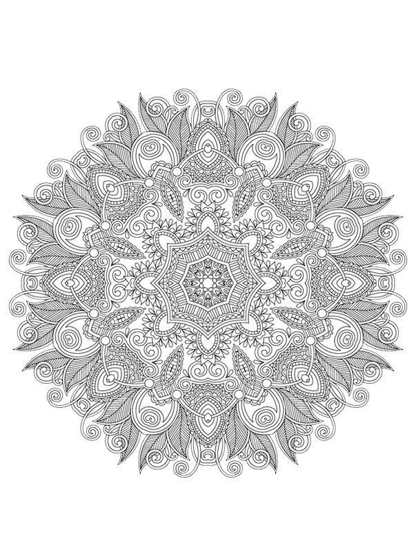 Mandala aikuisille värityskuva Mandala aikuisille värityskuva
