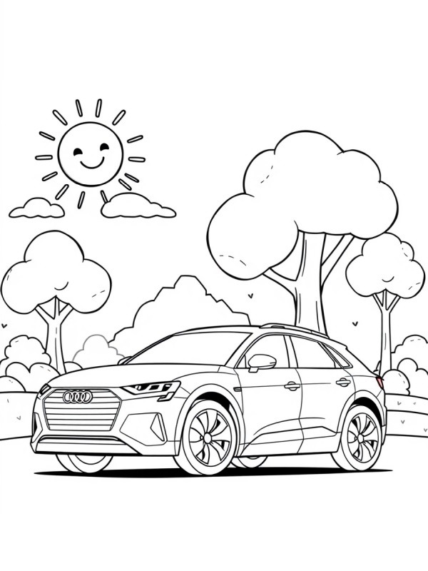 Audi e-tron Sportback värityskuva Audi e-tron Sportback värityskuva