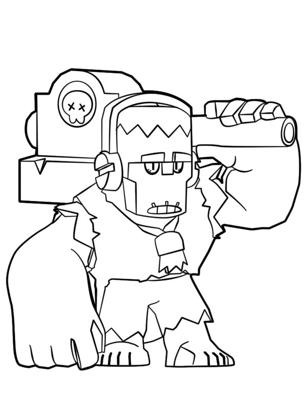 Brawl Stars Frank värityskuva Brawl Stars Frank värityskuva