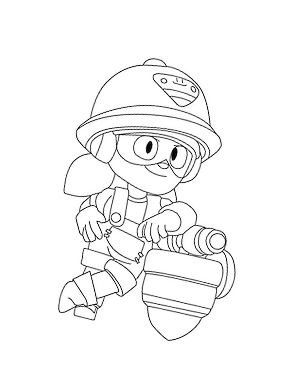 Brawl Stars Jacky värityskuva Brawl Stars Jacky värityskuva
