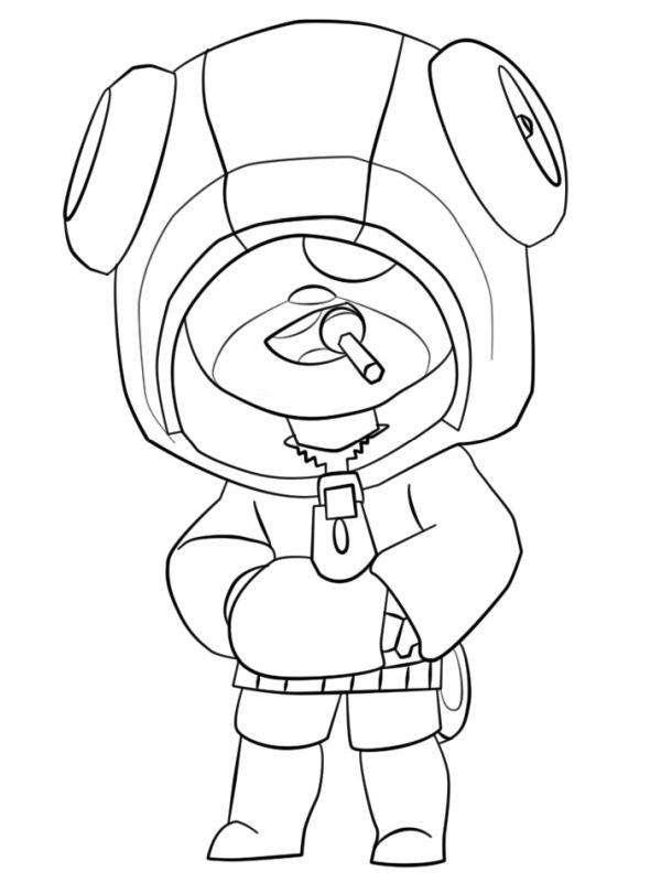 Brawl Stars Leon värityskuva Brawl Stars Leon värityskuva