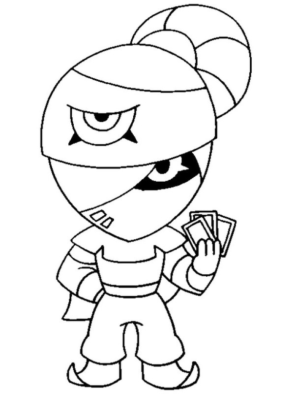 Brawl Stars Tara värityskuva Brawl Stars Tara värityskuva