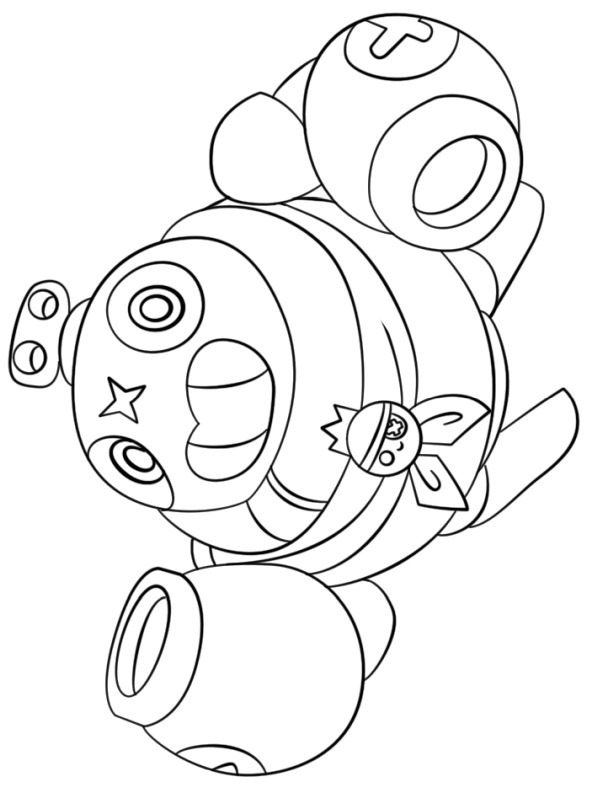 Brawl Stars Tick värityskuva Brawl Stars Tick värityskuva