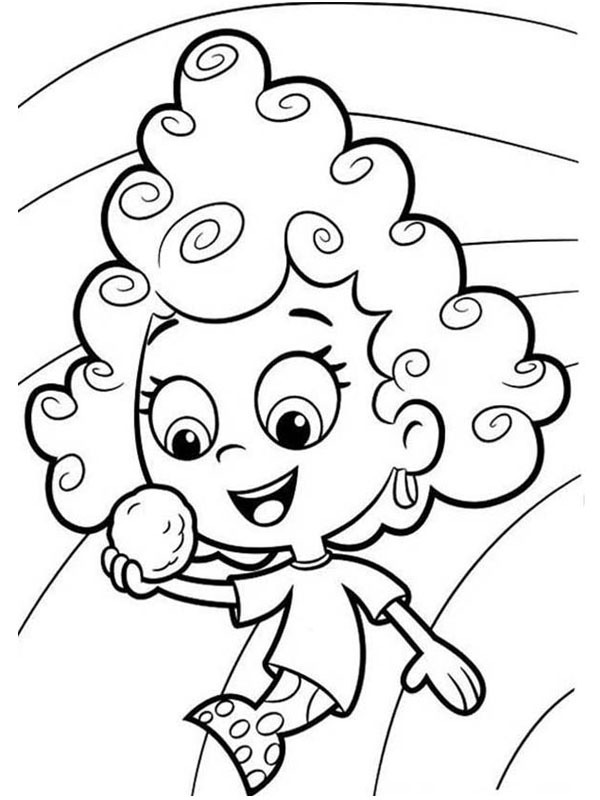 Deema Bubble Guppies värityskuva Deema Bubble Guppies värityskuva