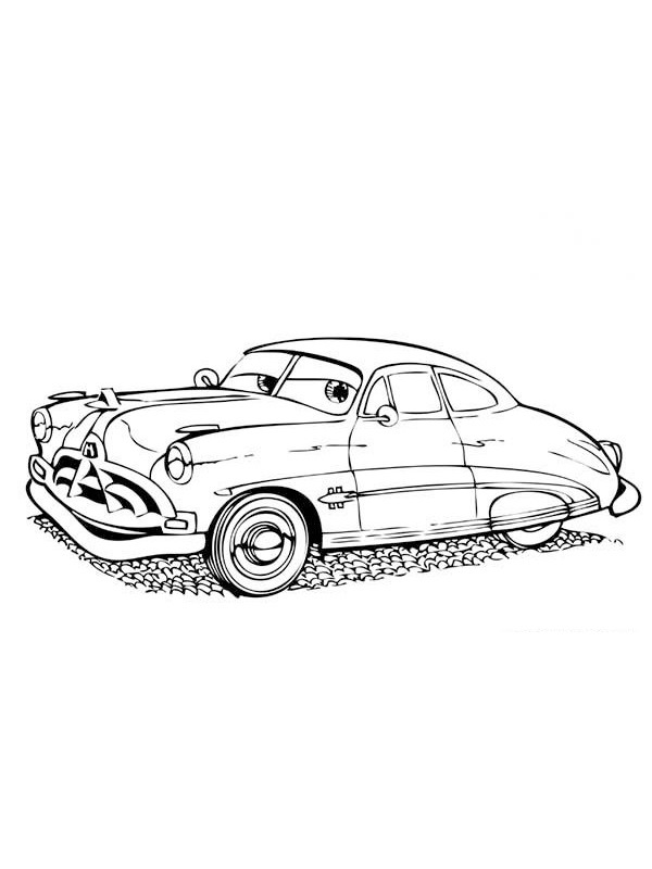Doc Hudson (Autot) värityskuva Doc Hudson (Autot) värityskuva