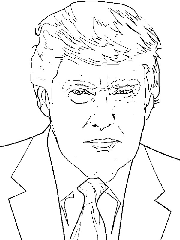 Donald Trump värityskuva Donald Trump värityskuva