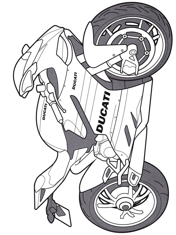 Ducati Panigale värityskuva Ducati Panigale värityskuva