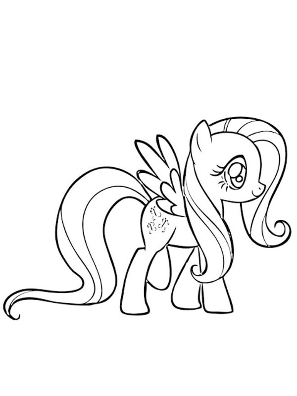 Fluttershy (My Little Pony) värityskuva Fluttershy (My Little Pony) värityskuva