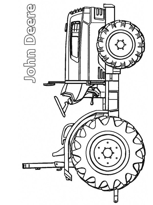 John Deere -troktori värityskuva John Deere -troktori värityskuva