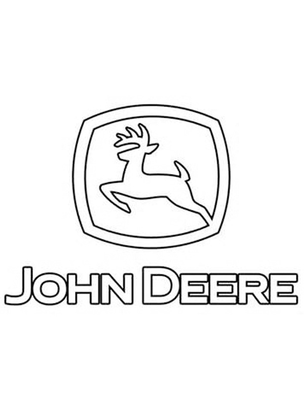 John Deere -logo värityskuva John Deere -logo värityskuva
