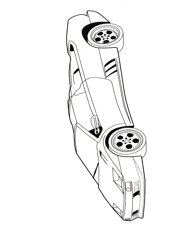 Lamborghini Diablo värityskuva Lamborghini Diablo värityskuva