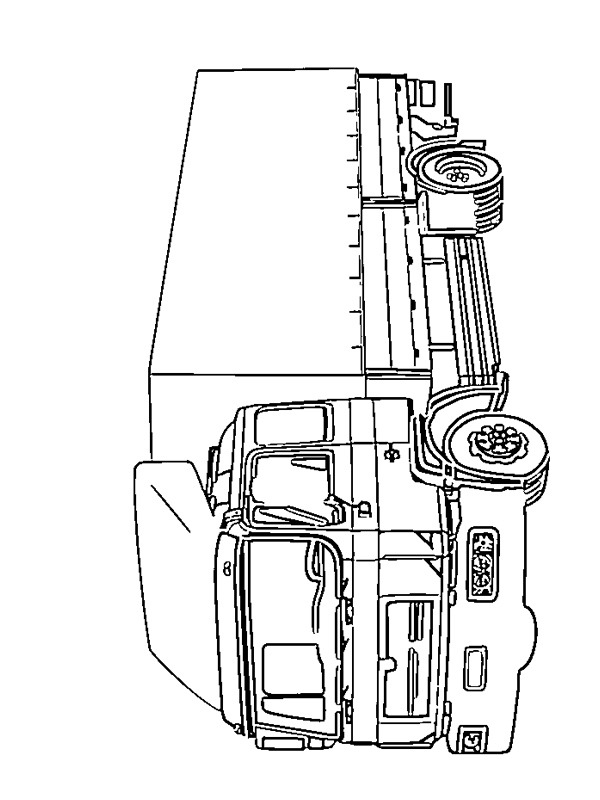 MAN SR 321 -rekka värityskuva MAN SR 321 -rekka värityskuva