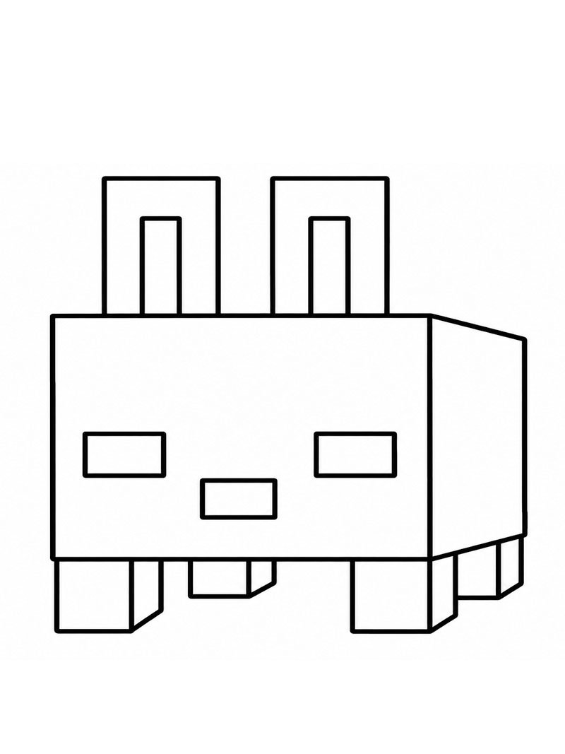 Minecraft Blub värityskuva Minecraft Blub värityskuva