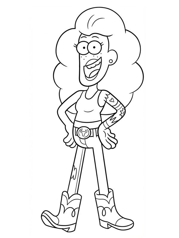 Nancy Green (Big City Greens) värityskuva Nancy Green (Big City Greens) värityskuva