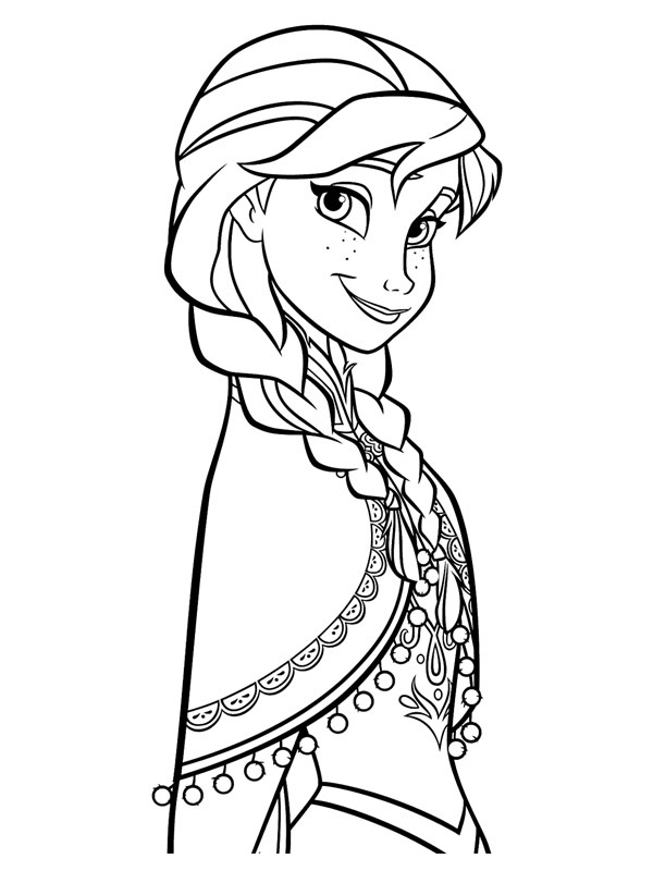 Prinsessa Anna värityskuva Prinsessa Anna värityskuva