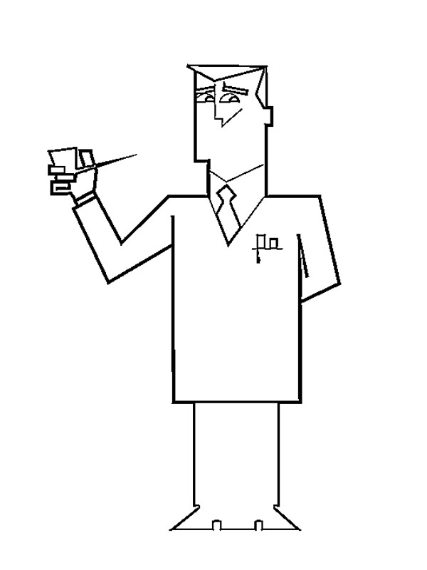 Professori Utonium värityskuva Professori Utonium värityskuva