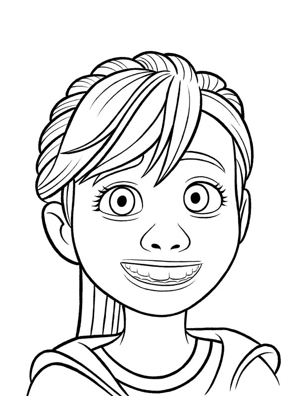 Riley (Inside Out) värityskuva Riley (Inside Out) värityskuva