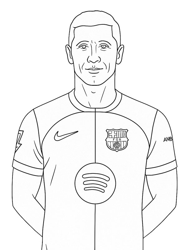 Robert Lewandowski värityskuva Robert Lewandowski värityskuva