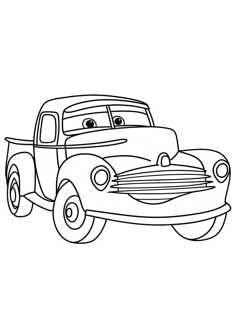 Smokey (Autot 3) värityskuva Smokey (Autot 3) värityskuva