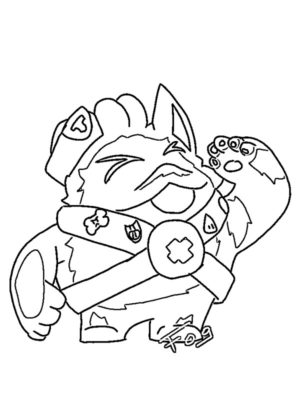 Squeak Brawl Stars värityskuva Squeak Brawl Stars värityskuva