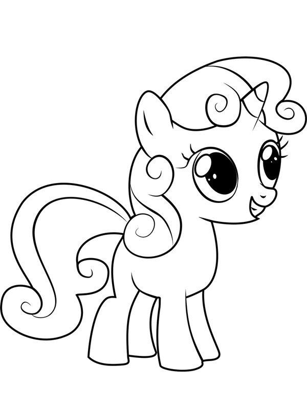 Sweetie Belle värityskuva Sweetie Belle värityskuva