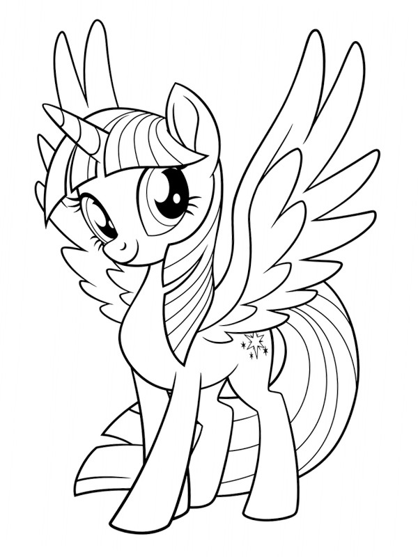 Princess Twilight Sparkle värityskuva Princess Twilight Sparkle värityskuva