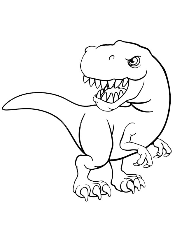 Tyrannosaurus rex värityskuva Tyrannosaurus rex värityskuva