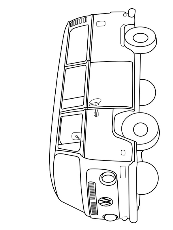 Volkswagen T2 värityskuva Volkswagen T2 värityskuva