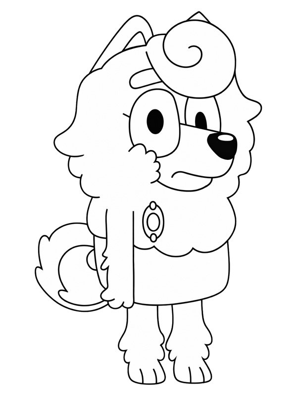 Vieno (Tuuri/Bluey) värityskuva Vieno (Tuuri/Bluey) värityskuva