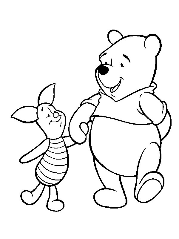Nalle Puh ja Nasu värityskuva Nalle Puh ja Nasu värityskuva
